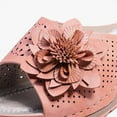 thumbnail image 4 of 2025 Clearance! Clearance under $5 asdoklhq Womens Slippers Clearance Woman Fish Mouth Collection Leather Soft Footbed Orthopedic Arch-Support Sandals Pink 40, 4 of 4