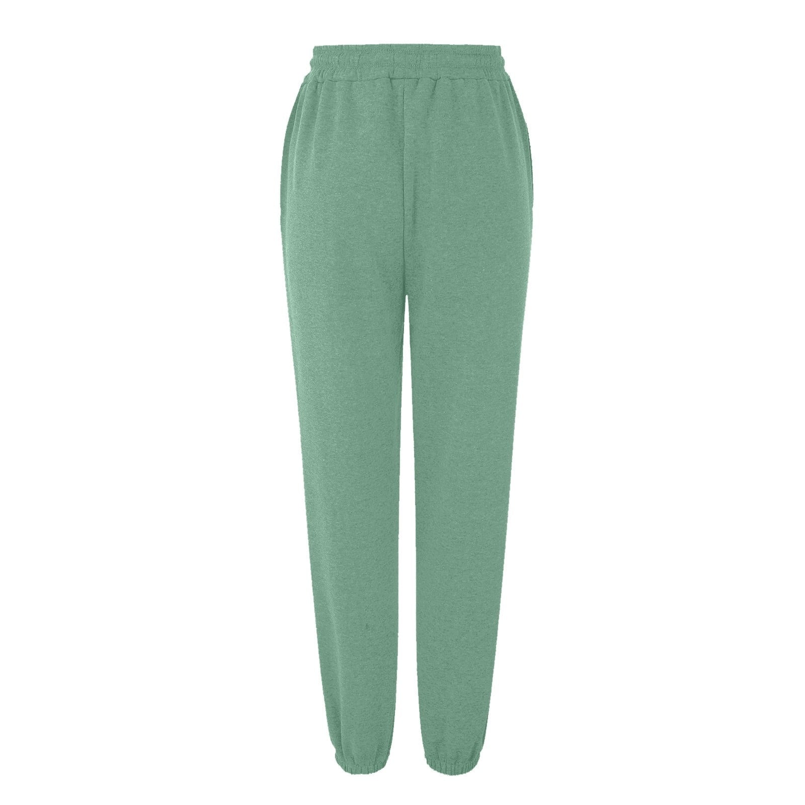 Ladies' Autumn And Winter Solid Color Printed Drawstring Elastic Waist Casual Fashion Loose Fit Sweatpants Women Work Pants Business Casual High Waist Windbreaker Pants Women Trouser Pants for Women