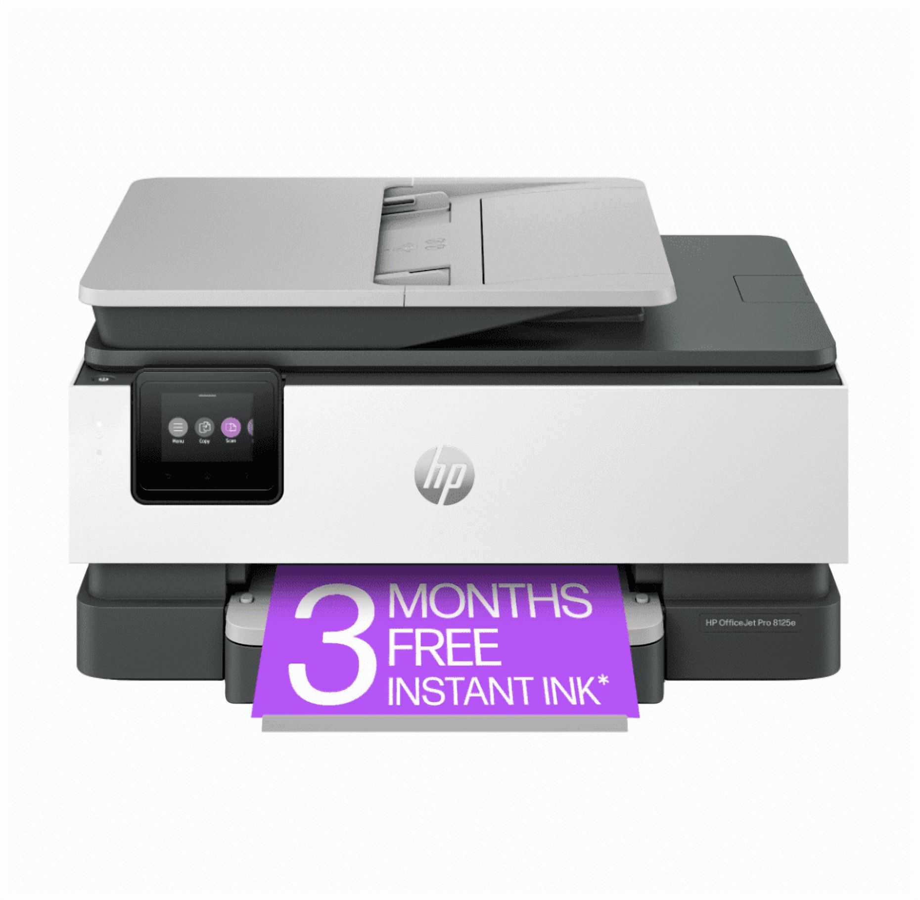 HP OfficeJet Pro 8125e All-in-One Printer with 3 Months of Instant Ink for free with HP+, AI-enabled