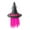 1-Hot Pink100, variant on Toddler Kids Halloween Witch Hat Party Top Point Wide Brim Sun Hat with Straps