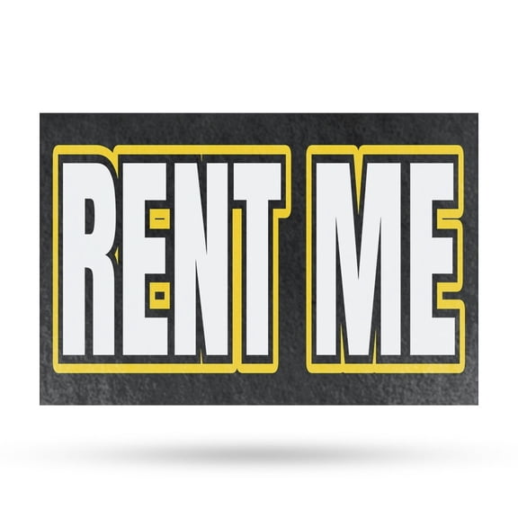 Rent Me Vinyl Decal 24 Inch x 36 Inch Weatherproof Heavy-Duty Adhesive Backing | Equipment Rentals, Clear Messaging, Professional Signage | Made in USA