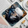 thumbnail image 2 of Wolf Desk Pad Mousepad, Square 8.3x9.8 Inch Non-Slip Rubber Bottom Printed Desk Mat, Suitable for Office and Gaming, 2 of 6