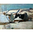 thumbnail image 2 of Paul Gauguin 24x19 Black Ornate Framed Double Matted Museum Art Print Titled: Winter Landscape (1888), 2 of 5