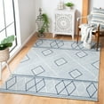 thumbnail image 2 of SAFAVIEH Striped Kilim Bronagh Geometric Area Rug, Light Blue/Ivory, 5' x 8', 2 of 7