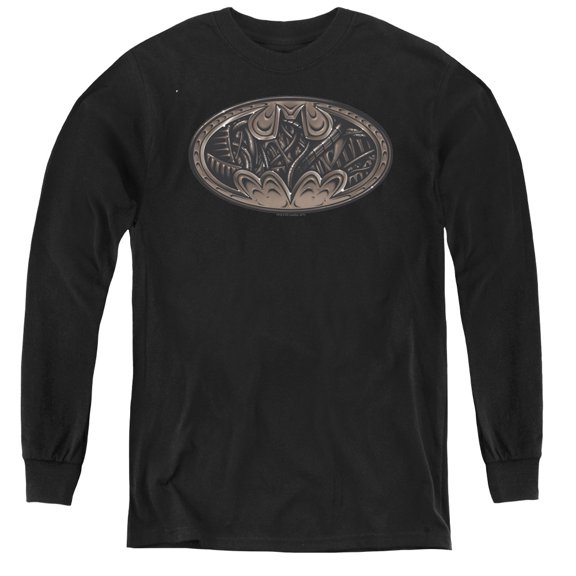 Batman - Bio Mech Bat Shield - Youth Long Sleeve Shirt - Medium