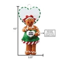 thumbnail image 5 of Ornaments by Elves Personalized Gingerbread Mom to Be Christmas Ornament 2024 BabyBump Decor .25lbs, 5 of 10