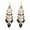 Black, variant on ievspot 1 Pair Women Hook Earrings Hollow Out Beads Waterdrop Shape Bohemian Ear Decoration Jewelry Vacation Earrings Hanging Earrings