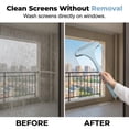 thumbnail image 2 of Window Screen Cleaning Brush, 2026 Upgraded 2 in 1 Window Screen Cleaner Tool with Squeegee, Multi-Purpose Mesh Screen Cleaner Screen Cleaner Brush for Patio, Door, Porch Screens, 2 of 8