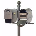 thumbnail image 4 of Classic Curbside Mailboxes with Newspaper Tube, Locking Inserts and Fresno Double Mount Mailbox Post, 4 of 7