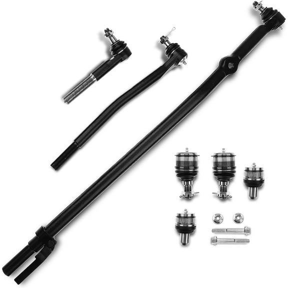 A-Premium 7Pcs Inner and Outer Tie Rod End Kit Upper and Lower Ball Joints Compatible with Ford F-250 F-350 Super Duty 1999-2004 Excursion 2000-2005 RWD