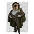thumbnail image 2 of Fab Funky 20x24 White Modern Wood Framed Museum Art Print Titled - Owl At the Opera, 2 of 4