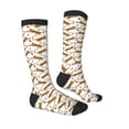 thumbnail image 3 of Balery Leopard Print Printed Novelty Socks Men's Women's Crew Socks Sports Socks Knee High Socks Cotton Socks Quirky and Cool Socks, 3 of 9