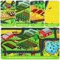 thumbnail image 4 of Kids Rug Car Rug for Toy Cars,Farm Life Road Traffic for Playroom Kid Car Road Rug Village Map Play Mat Non-Slip Washable Play Rug for Toddler Boy Family Tummy Time Playtime, 4 of 7