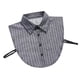 thumbnail image 2 of Blusa de media camisa con cuello redondo y cuello desmontable. Media camisa con cuello falso. Negro, 2 of 9