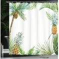 thumbnail image 4 of Ambesonne Tropical Shower Curtain, Frame Style Palm Trees, 69"Wx75"L, Multicolor, 4 of 5