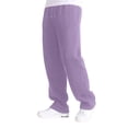 thumbnail image 5 of Nestiefly Mens Sweatpants Open Bottom Athletic Baggy Straight Leg Pants Casual Drawstring Waist Joggers with Pockets Purple 2XL, 5 of 8