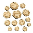 thumbnail image 1 of Crab Icon Wood Mini Charms Shapes DIY Craft Jewelry - With Hole - Various Sizes (16pcs), 1 of 7
