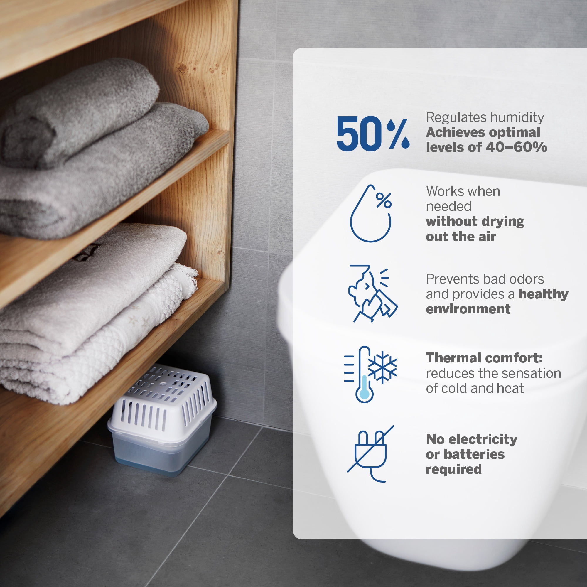 HUMYDRY® Moisture Absorbers Refills for 8.8 Oz Dehumidifier, Pack of 6 Unscented Humidity Absorber Bags, Non Electric Refill Pack for Closets Bedrooms Bathrooms Laundry Rooms and Small Enclosed Space