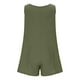 thumbnail image 5 of Traje de Hombro Fuera de las Mujeres de Color Sólido Elegante Cuello Redondo sin Mangas sin Botones con Bolsillos, Traje de Verano Casual, 5 of 9