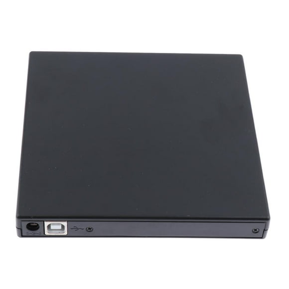 lionlar Black External USB DVD CD Optical Drive Player Burner for Laptop Desktop