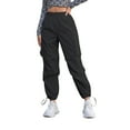 thumbnail image 2 of Ailaofu Women's High Waisted Cargo Pants Baggy Trendy Hiking Parachute Pants with Pockets Y2K Cargo Trousers Drawstring Ankles, 2 of 5