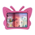 thumbnail image 3 of Decase for iPad 10th Generation Kids Case 10.9 Inch(2022), 3D Cartoon Pretty Butterfly EVA Foam Lightweight Kid Proof Rugged Shockproof case with Kickstand,for iPad 10th Generation - Rose, 3 of 9