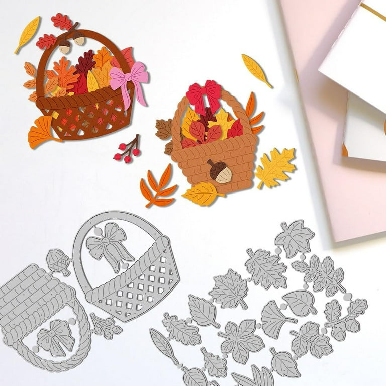 Halloween Cat Boo Metal Die Cuts Set – Sunflower & Leaf Cutting Dies For Scrapbooking, Card Making, DIY Crafts