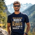 thumbnail image 3 of Kings Are Born on March 11 T-Shirt, Vintage Birthday Shirt for Men, Perfect Gift for March Birthday, 3 of 4