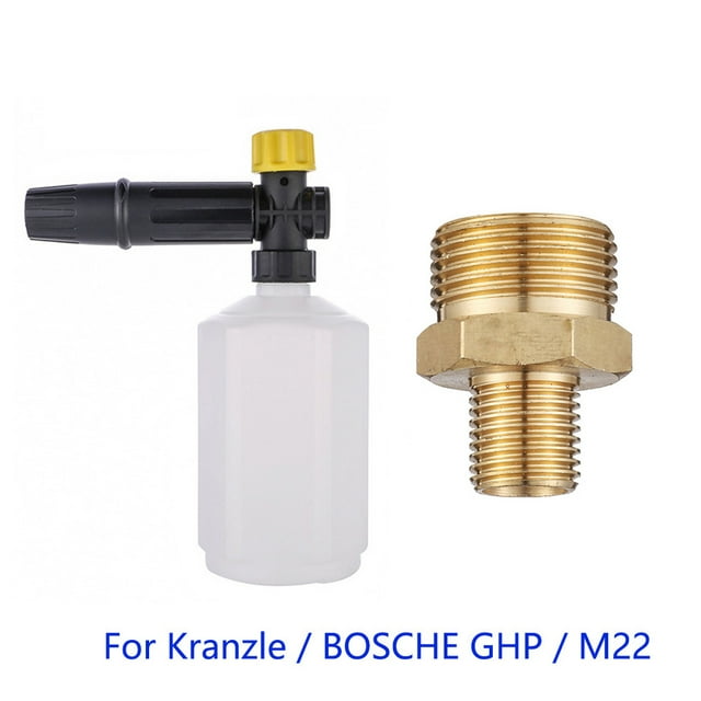 Car Wash Foamer 600ML Foam Spray Car Wash Bottle Water-saving Adjustable Nozzle Adapter, Adapter Replacement for M22