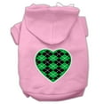 thumbnail image 6 of Mirage Pet Argyle Heart Green Screen Print Pet Hoodies Brown Size XS, 6 of 11