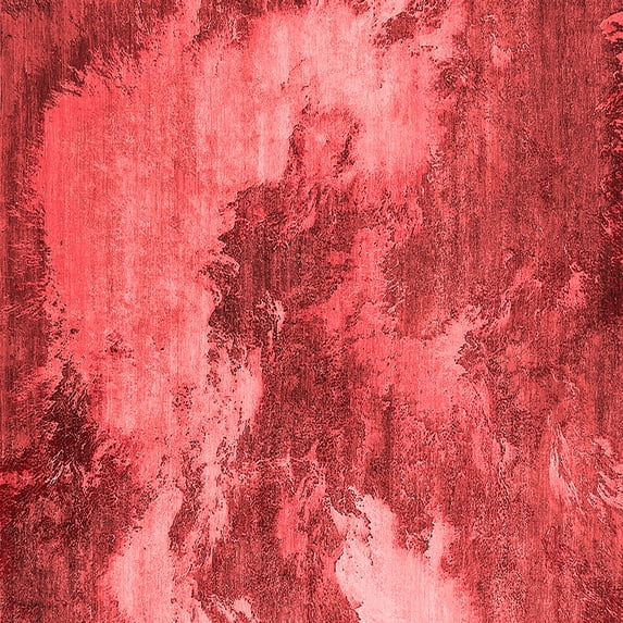 Ahgly Company Indoor Square Oriental Red Industrial Area Rugs, 5' Square