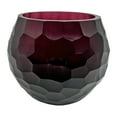 thumbnail image 3 of Bergamo Art 6" Wide Decorative Handmade Purple Bud Cutting Glass Vase, 3 of 6