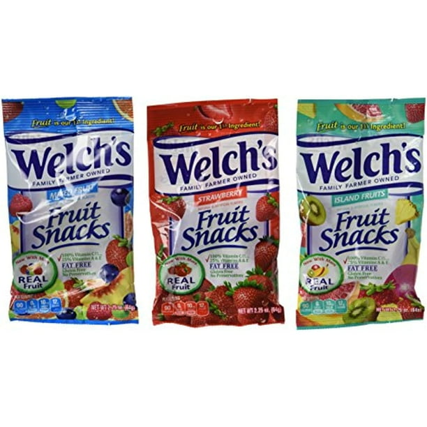 Welchs Fruit Snacks, 2.25 Ounce Pouches, 24 Count, Variety Pack