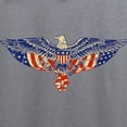 thumbnail image 3 of CafePress - Retro Eagle And USA Flag Zip Hoodie - Zip Hoodie, Classic Hooded Sweatshirt with Metal Zipper, 3 of 4