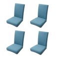 thumbnail image 1 of Decodeary 4piece Chairs With Stretchy Chair Covers Stylish And Functional Beautifying Denim Blue, 1 of 6