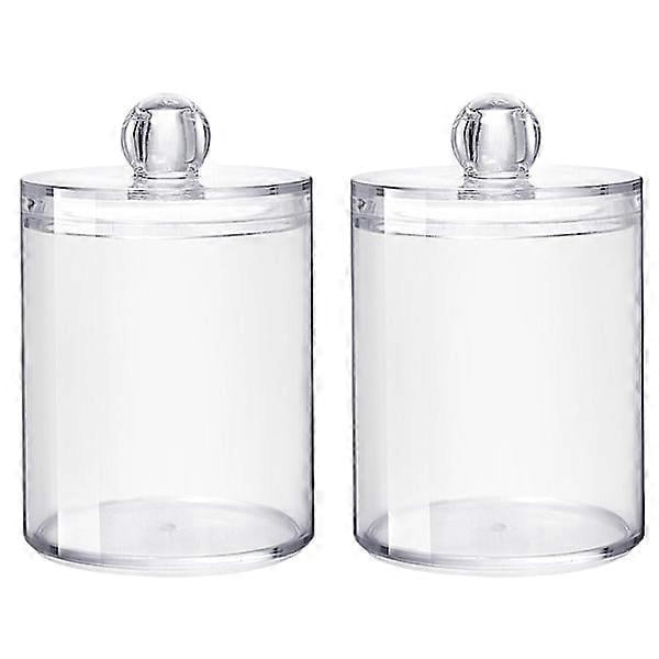 Transparent Plastic Cotton Swab Container, Cotton Swab Dispenser, Versatile Large Capacity Jewelry Box