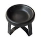 thumbnail image 3 of Comedero elevado para perros con soporte para proteger el cuello y dispensador de agua. Negro, 3 of 9