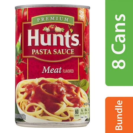 (8 Pack) Hunt's Meat Pasta Sauce, 24 oz (Best Spaghetti Sauce Brand 2019)