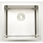 20-in. W CSA Approved Chrome Laundry Sink With Stainless Steel Finish And 18 Gauge
