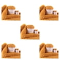 thumbnail image 2 of Bewildely Juego de ovillos de hilo cálido antibolitas de 50g y 20g, Kit de hilo de ganchillo tejido a mano de 2 hebras, accesorio de costura de Amarillo Jengibre 5Conjunto, 2 of 6