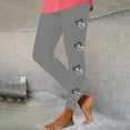 thumbnail image 2 of Feancey Lightning Sales of Today Clearance Holiday Leggings for Women Tummy Control Casual Heart Print Workout Pants High Waisted Stretchy Sports Yoga Tights Cute Valentines Day Gifts Gray M, 2 of 7