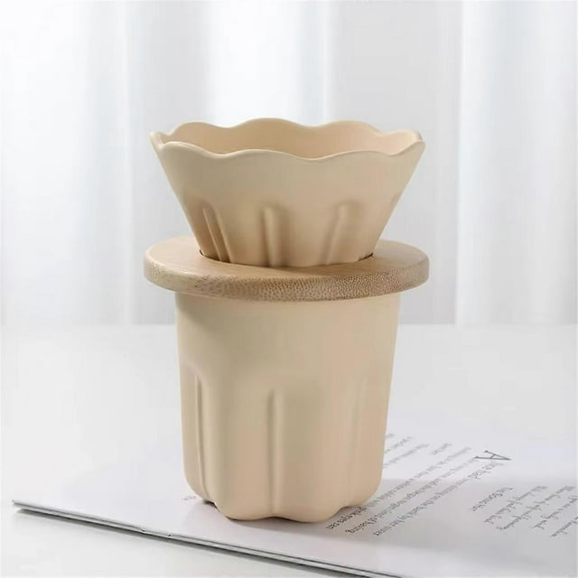 Hand-Brewed Coffee Filter Cup Coffee Pour over Kettle Set,LightPurple