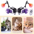 thumbnail image 4 of Toy Automático Automóvil Juguete Interactivo Gato Eléctrico para Gatos Interiores Control Remoto Recargable Bo Adultos Gatitos Rojos, 4 of 9