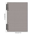 thumbnail image 3 of Soft-Cover Transparent Ring-Bound Notebook for High School Students Detachable A5 Notebook with Grid Lines Stylish Design, 3 of 6