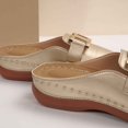 thumbnail image 6 of Slippers for Women,Comfortable Slippers For Everyday Casual Use Open Toe Design On Style Versatile For Relaxed Outfits,Womens Slippers,Gold,7, 6 of 9