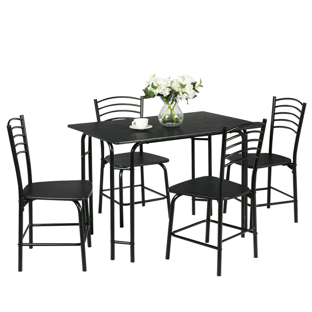 Costway 5 Piece Dining Set Home Kitchen Table 29.5'' and 4 Chairs with
