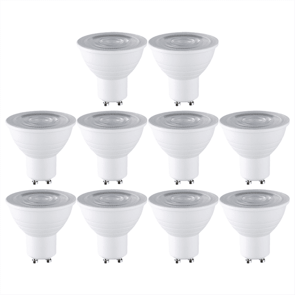 10PCS Ceiling Spotlight Set 7W GU10 Base Energy Saving Downlight LED Light Indoor Lighting 3000K Warm White Light