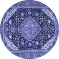 thumbnail image 1 of Ahgly Company Indoor Round Persian Blue Traditional Area Rugs, 8' Round, 1 of 4