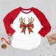 thumbnail image 5 of Camisetas de manga larga con estampado de lazo para niñas, camisetas con gráficos navideños para niños, camisetas para niños, atuendos para fiestas navideñas, 5 of 5