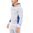 thumbnail image 3 of Notus Men Sweatsuits 2 Piece Set - Thick Fleece Lined Warm Long Sleeve Hoodies Sweatshirt Casual Sweatpants Tracksuit Lounge Set - men’s 2pcs Jogger Outfit Track suit Blue Side Gray XL, 3 of 7